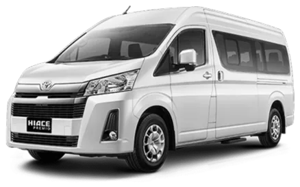 Toyota Hiace Premio untuk sewa kendaraan komersil di Yogyakarta