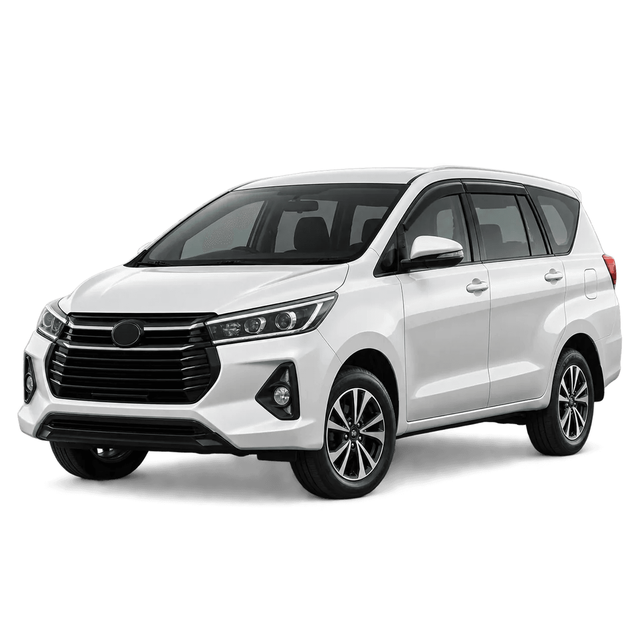 MPV putih tujuh penumpang untuk rental mobil di Yogyakarta